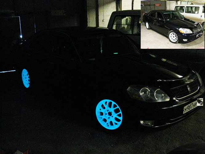 Краски для ночной подсветки автомобиля